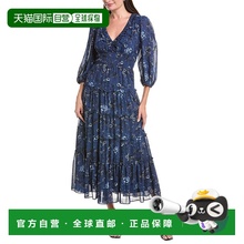 自营Maison Tara雪纺绉纱长裙-蓝色 美国奥莱直发连衣裙