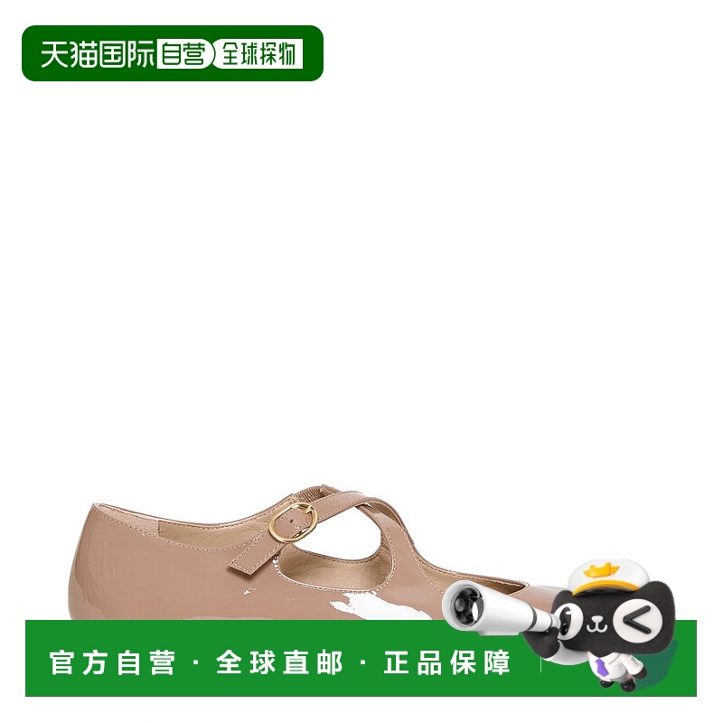 自营stuart weitzmanBallet Flats Patent Nude Straps - pink 美