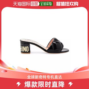 爆款 懒人鞋 女士高跟鞋 真皮 美国直邮moschino 皮鞋 豆豆鞋