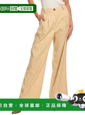 自营 A.L.C. Tommy II Linen-Blend Pant - beige 美国奥莱直发