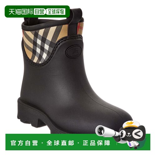 自营Burberry Marsh橡胶短靴-黑色 美国奥莱直发