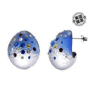 Lucite Stud Multi vir Earrings Inches jewels1.10 Blue With