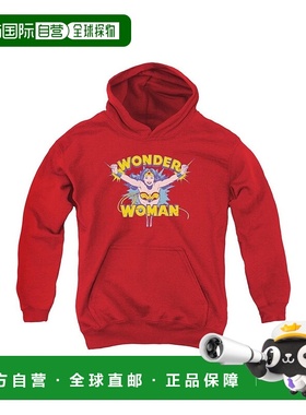 自营 gildanDC Comics 飞越青春套头连帽衫/连帽运动衫 - 红色 美