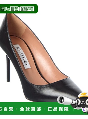 自营Aquazzura Purist 85 Leather Pump - black 美国奥莱直发