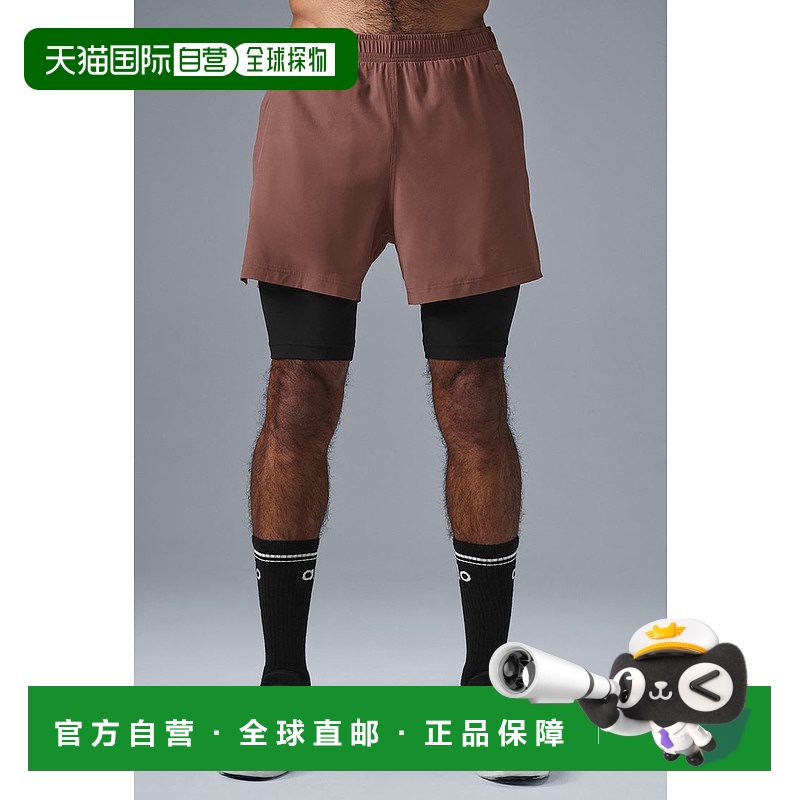 1h可退 美国直邮AloYoga瑜伽5'Revival运动男士短裤M6114R跑步