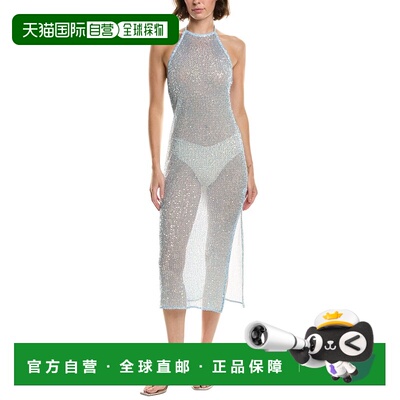 自营Milly Mesh Halter Dress - Blue 连衣裙美国直发奥莱
