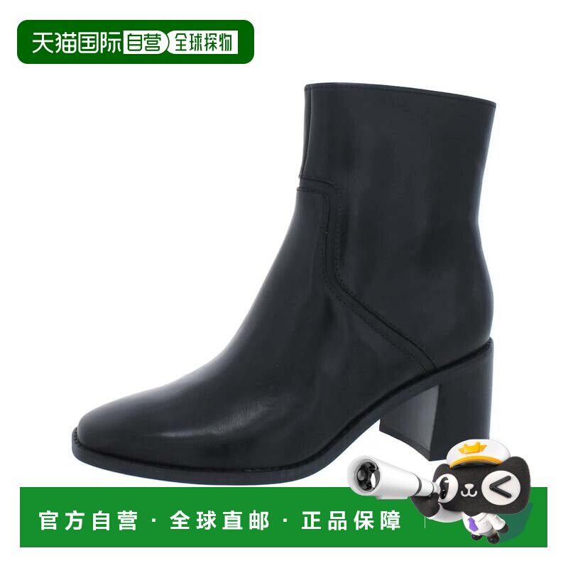 自营Women's Naturalizer Erica Boots Black Leather Block Heel图片