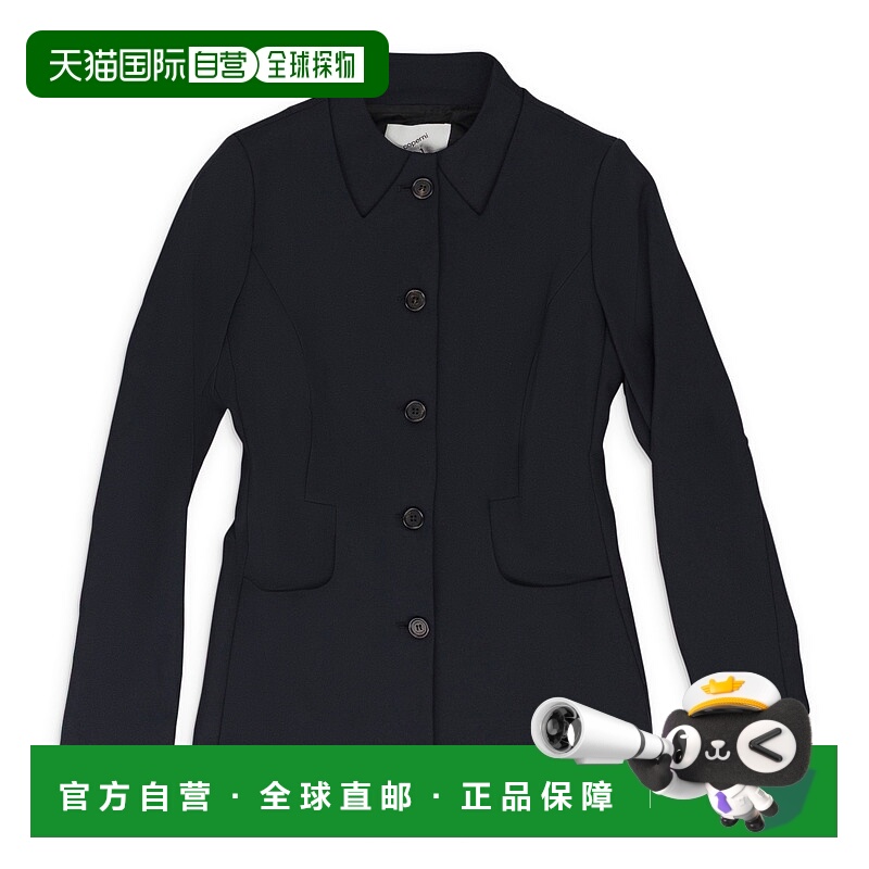 自营coperniBLACK TROMPE L'OEIL TAILORED SUIT BLAZER - black