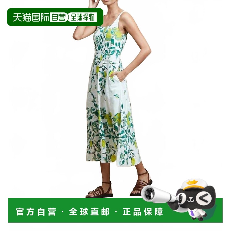 自营ro's gardenCamille Midi Dress In Byron Yellow - byron ye