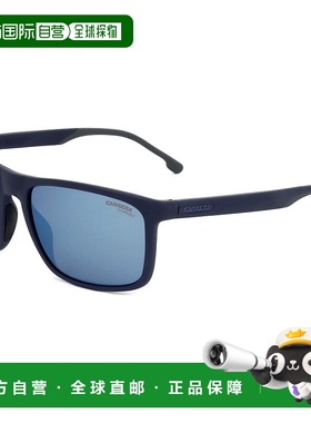 自营 Carrera男式58毫米蓝色太阳镜-蓝色 美国奥莱直发卡雷拉