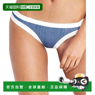 自营 海牛仔布 seafolly女士海牛仔布街区派对时髦比基尼泳裤