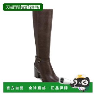 自营Naturalizer Joslynn Boots Women's Dark Brown Block Heel