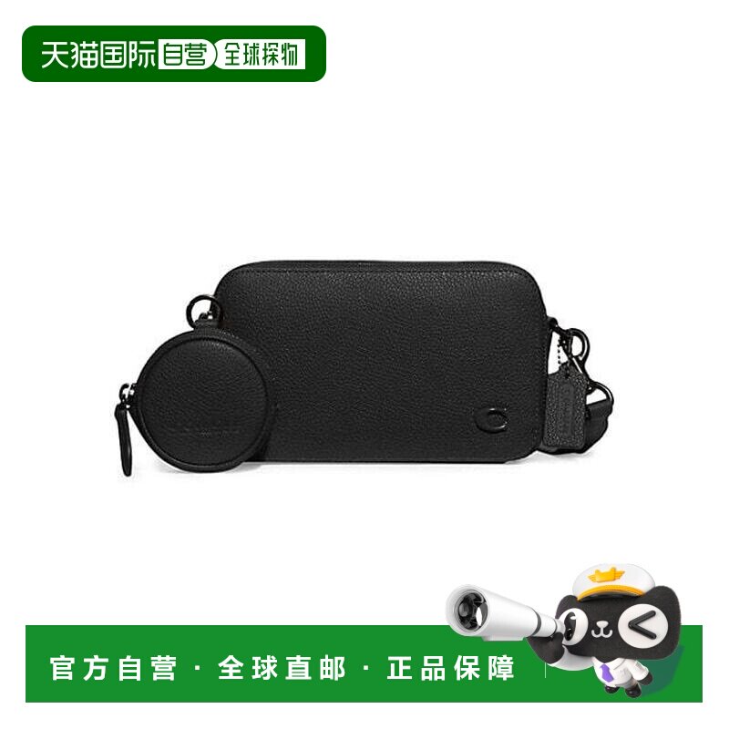 【美国直邮】COACH/蔻驰女士功能小包钱包真皮拉链徽标时尚百搭女