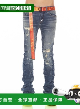 自营 cult of individuality阿拉伯式风格 CULT 腰带 - 橙色 美国