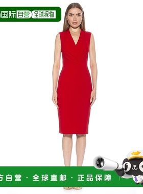 自营alexia admorCora 连衣裙 - 红色 美国奥莱直发包臀裙
