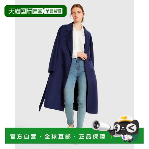 自营belle & bloomBoss Girl Double-Breasted Lined Wool Coat -