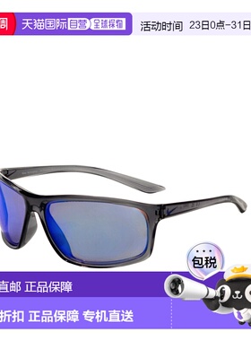 自营Nike Men's 66 mm Grey Sunglasses - dark grey 美国奥莱直