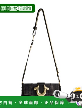 自营 True Religion磨损牛仔片-黑色 美国奥莱直发新款休闲