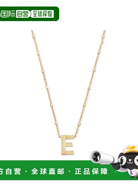 自营Kendra Scott Letter E Pendant Necklace - Gold Metal - go