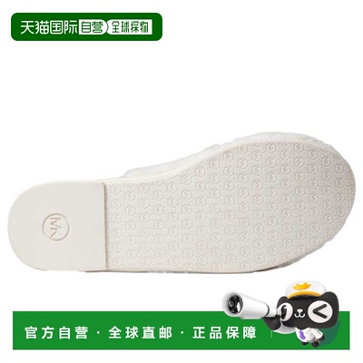 自营Michael Kors Frieda淡奶油拖鞋40F2FRFA1D-289女士-白色 美