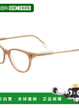 自营 Lacoste女式53mm乳白色玫瑰眼镜-乳白色玫瑰 美国奥莱直发