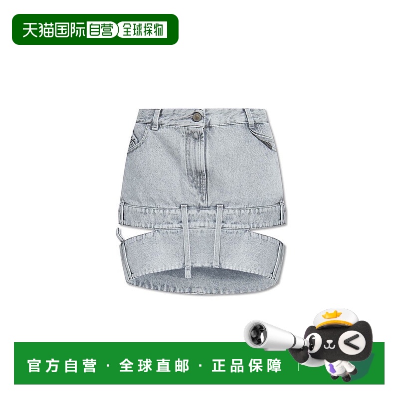1h可退 香港直邮潮奢 The Attico 女士 牛仔半身裙 241WCS198D070
