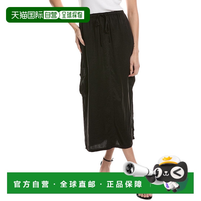 自营 Bella Dahl Goldie Bellow口袋工装裤-黑色 美国奥莱直发