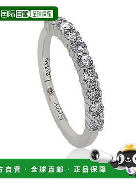 自营 Suzy Levian 14K 白金 0.50 克拉钻石永恒半戒 - 白色 美国