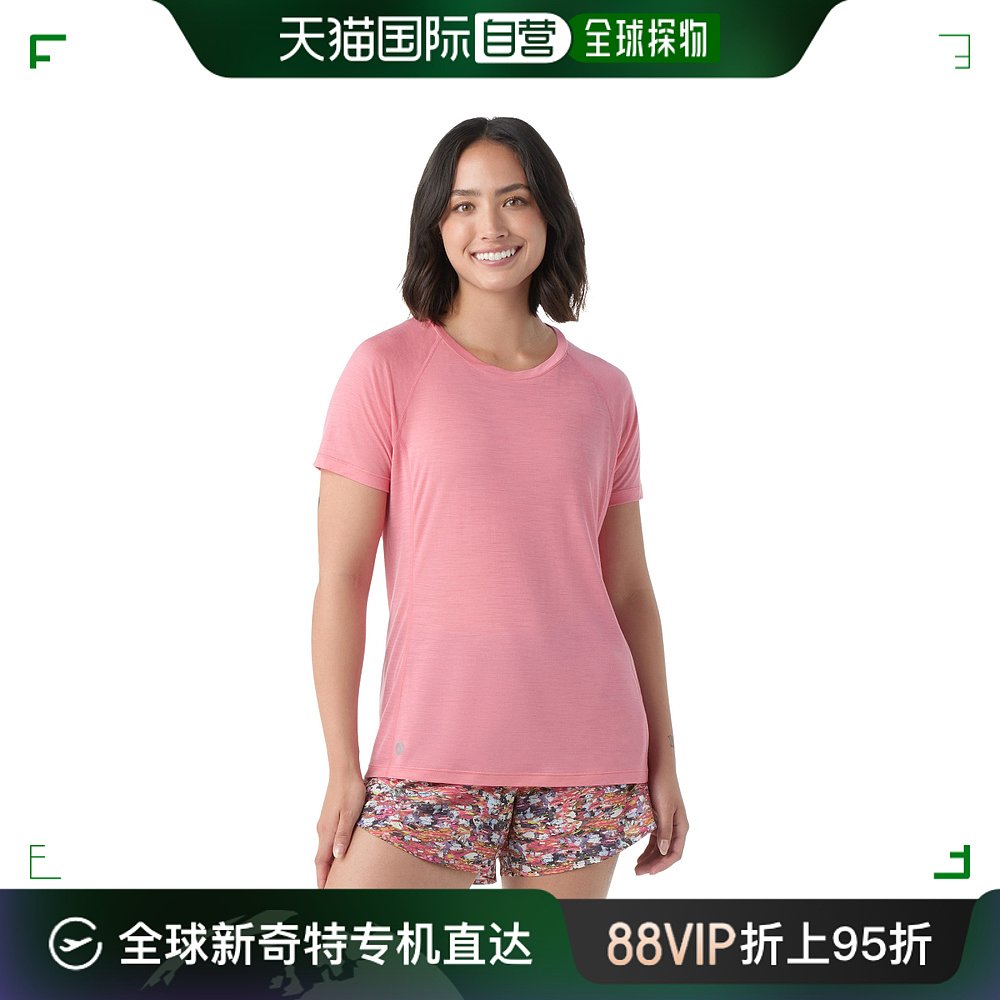 美国直邮Smartwool Active Ultralite T 恤 - 女款番石榴粉红 女装/女士精品 T恤 原图主图