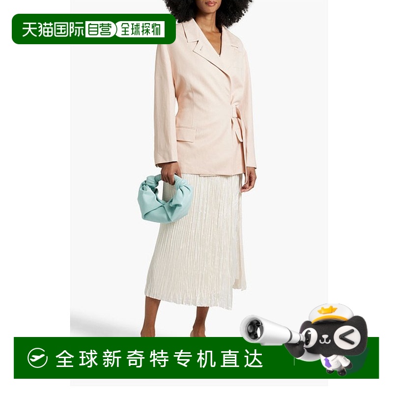 香港直邮潮奢 Acne Studios 艾克妮 女士 束带羊毛麻纤维混纺斜纹
