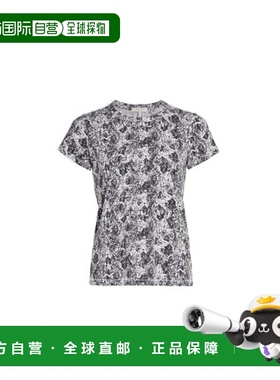 自营 rag & bone 女士全蛇图案 T 恤 黑色/白色 - 多色 美国奥莱