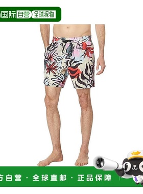 自营Volcom Sanctorium Trunk Shorts Men  Multi Floral Drawstr