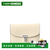 white 自营TOTEME 美国奥莱直发 Leather Wallet Lock