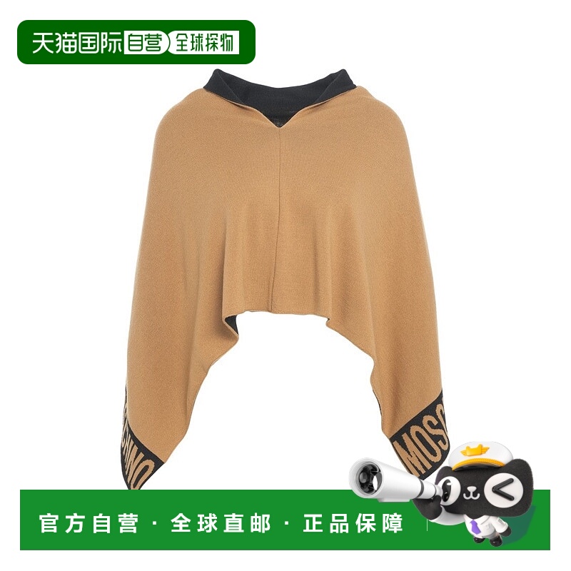 自营moschino针织斗篷搭配撞色衣领-中性色 美国奥莱直发