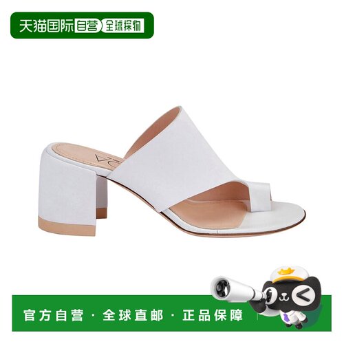 自营AGL Moon Thong Leather Sandal - White凉鞋 美国奥莱直发