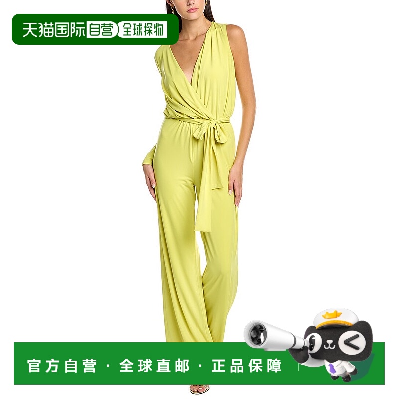 自营 Halston Felix 平纹针织连身裤 黄色 美国奥莱直发