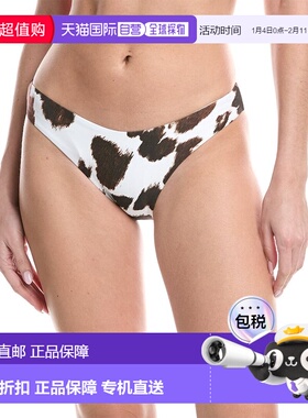 自营WeWoreWhat Classic Scoop Bikini Bottom - brown 美国奥莱