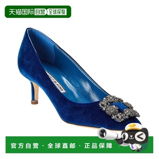 Hangisi Velvet 自营 blue Blahnik Pump 美国奥莱直 Manolo
