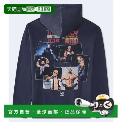 自营Aeropostale Wwe Raw Is War Pullover Hoodie - grey 美国奥