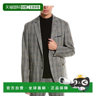 Gray Bromley 修身 自营 棕色 羊毛混纺夹克 美国奥莱 Paisley