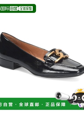 自营Sofft Erica Patent Flat - Black 女鞋乐福鞋美国直发奥莱