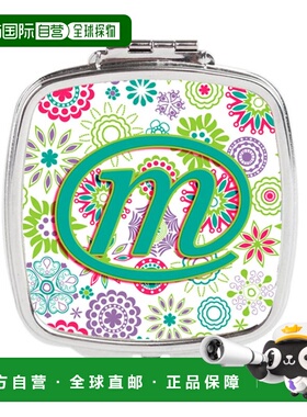 自营 Carolines Treasures CJ2011-MSCM 字母 M 花朵粉红色正品