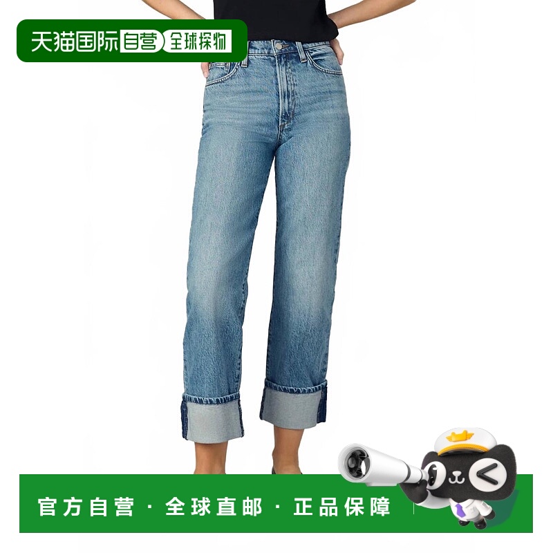 自营joe's jeansThe Margot Cuffed Straight Leg Jeans In Showd
