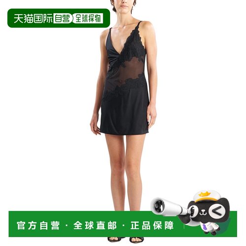自营Natori Gisele Chemise - Black 美国奥莱直发吊带情侣睡衣