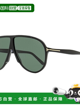 自营Tom Ford男式弗拉基米尔太阳镜TF1211 01N黑色65mm-01N 美国