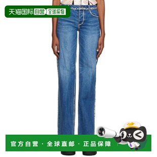宽松休闲时尚 we11done女士牛仔裤 潮流百搭简 美国直邮 1h可退