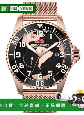 自营Seapro Men's Voyager Black Dial Watch - black 美国奥莱直