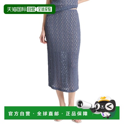 自营Vince Floral Smocked Skirt - purple 半身裙 美国奥莱直发