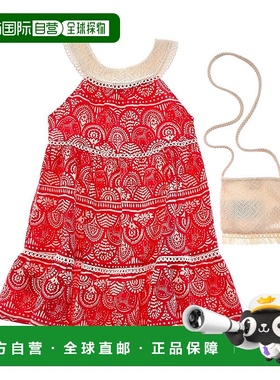 自营 Mayoral Guipure Print Dress Handbag - red 美国奥莱直发