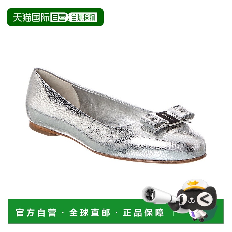 自营salvatore ferragamoFerragamo Varina Leather Ballet Flat